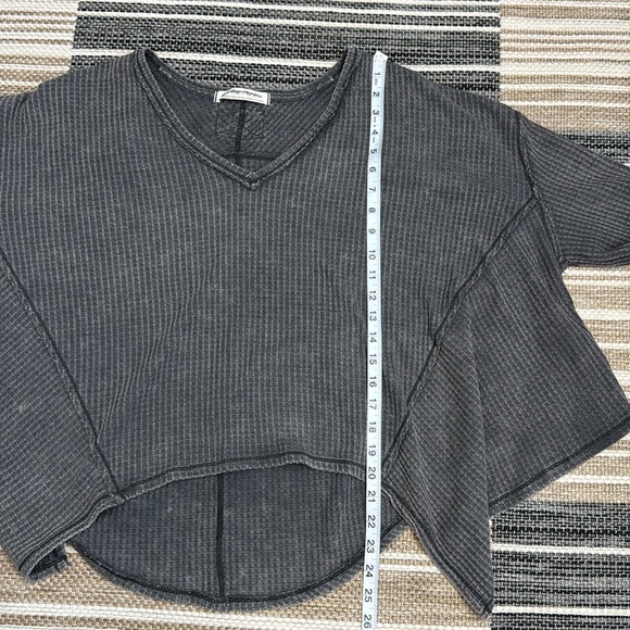 Free People We The Free Coraline Thermal Classic Waffle Knit Relaxed Fit Size XS - Picture 13 of 13